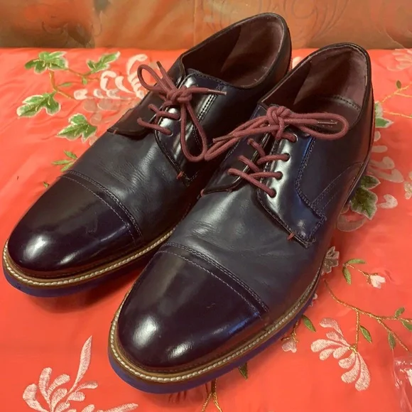 Ted Baker London | Shoes | Ted Baker Blue Leather Shoes Size 9 | Poshmark